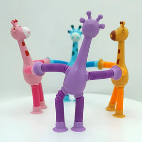 Telescopic Giraffe Suction Cup Toy,