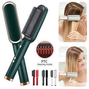 Hair Straightener Iron Brush