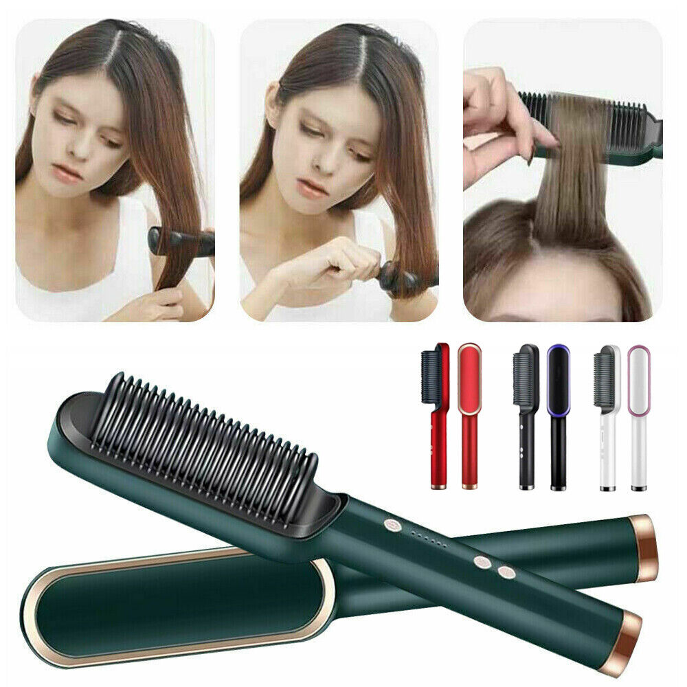 Hair Straightener Iron Brush