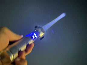 Waterproof Flashlight: 26600mAh Power Bank, Laser Precision